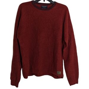 American Eagle Size L Lambswool‎ Dark Red Sweater